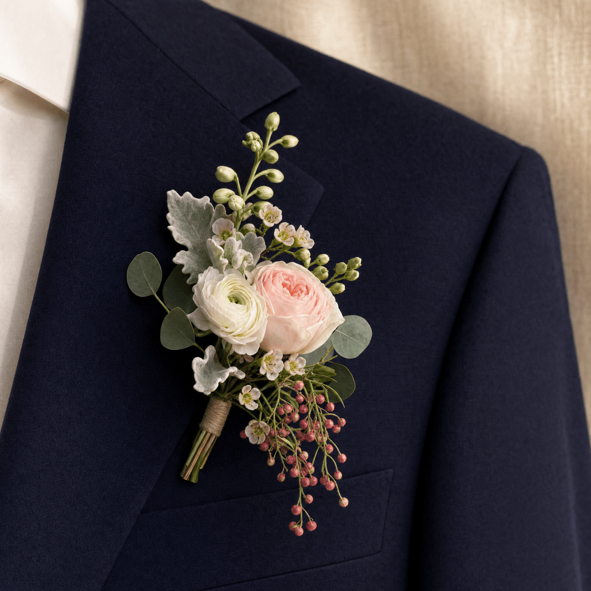 Boutonniere — detail lapel