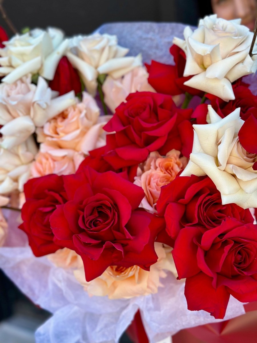 Velvet and Lace Bouquet for Valentine's Day
