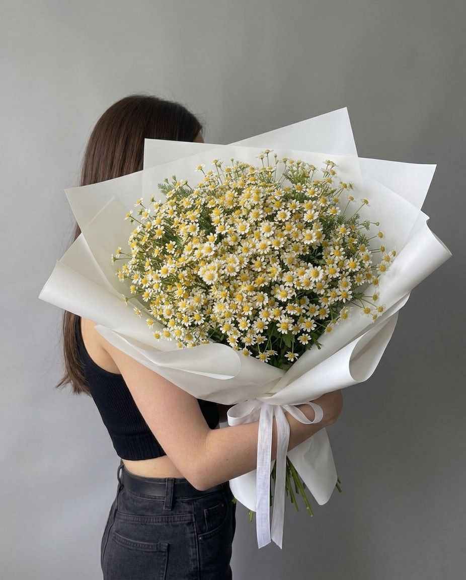 Bouquet of 50 daisies (chamomile)